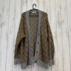 relume カーディガン Fサイズ ブラウン・グレー