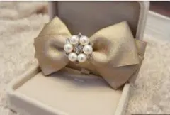 リボンバレッタヘアアクセサリーパーティ