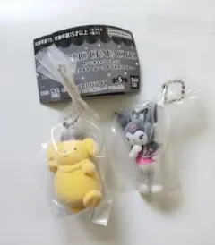 サンリオ　ミニチュアチャーム　ライブキャラクター　ポムポムプリン　クロミ