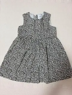 ベビーギャップ　baby GAP ワンピース　ヒョウ柄　ブラウン　女の子　84