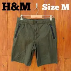 H&M カーゴパンツ イージーパンツ ショートパンツ オリーブグリーン Mサイズのサムネイル