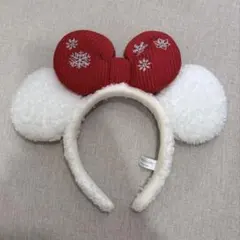 【ディズニー】ミニーマウス クリスマス カチューシャ