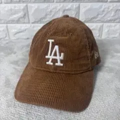 【美品】ニューエラ 9TWENTY コーデュロイ LA ドジャース ブラウン