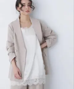 新品‼️N. Natural Beauty Basic*サテンレースキャミソール