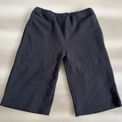 男女兼用キッズ ブラックハーフパンツ　サイドポケット付き　サイズ140