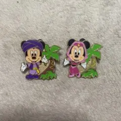 東京ディズニーシー ピンバッジ ミッキー ミニー 2点セット