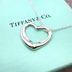 【美品】ティファニー オープンハート M ネックレス