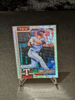 Topps Chrome Corey SeagerRangersロゴリフラクター