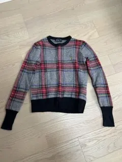 FRED PERRY チェック柄ニットセーター UK 10のサムネイル