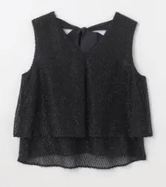 GRACE CONTINENTAL シフォンカットジャガードトップ M