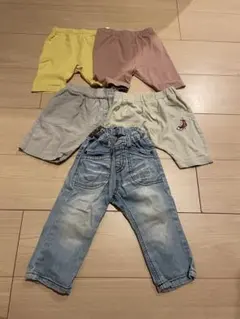 ベビーパンツ 5点セット ハーフパンツ デニム