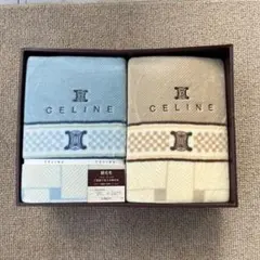 【新品】セリーヌ マカダム 綿毛布2枚組 西川産業