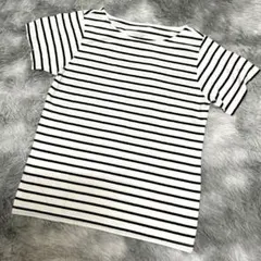 【chocol raffine robe】美品✨️Tシャツ Ｍ ボーダー 綿 総柄