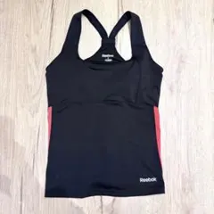 Reebok スポーツタンクトップ ブラック/レッド S