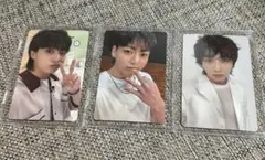 BTS 3枚　　JUNGKOOK GOLDEN ユニバ ラキドロ トレカ