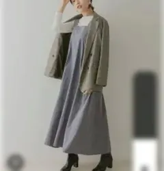 F by ROSSO スエードタッチキャミワンピース