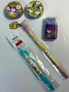 スヌーピー文具セット（ボールペン・鉛筆・鉛筆削り・マスキングテープ）
