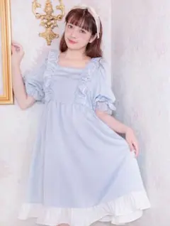 新品　Maria pipi マリアピピ 水着 水色フリルゴスロリワンピース 新品 Maria pipi マリアピピ 水着 水色フリルゴスロリワンピース