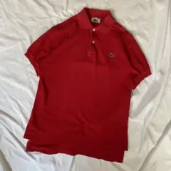 フランス製 CHEMISE LACOSTE フレンチラコステ ポロシャツ赤レッド