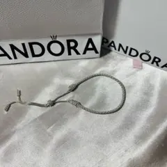 Pandora パンドラ シルバー ブレスレット 巾着 クロス付き - メルカリ