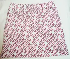 Aquascutum アクアスキュータム ゴルフ スカート ピンク ロゴスカート