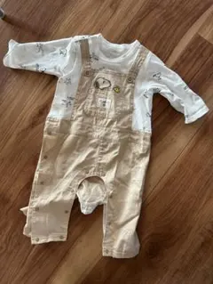 スヌーピーロンパース 70cm ベージュ