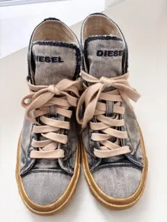 DIESEL デニム ハイカットスニーカー