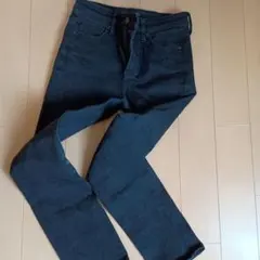 UNIQLO スキニーデニム 24 (61cm) ブラック カイハラデニム