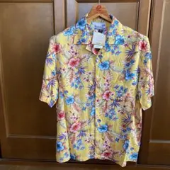 新品　アミナコレクション　kaniko pua イエロー　花柄　アロハシャツのサムネイル
