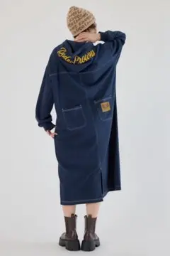 あみ様専用 RCSカラーステッチパーカーワンピース rodeo