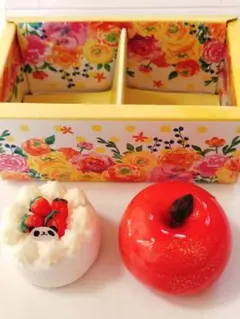 ハンドメイドミニチュア　ミニチュアスイーツ　フード　ケーキ２種類箱入り