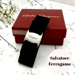 Ferragamo サルヴァトーレ フェラガモ ヴァラリボン バレッタ 黒 未使