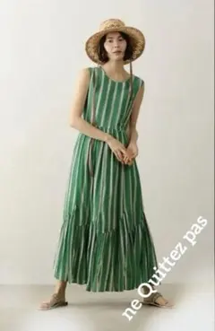 美品ꕥヌキテパ 完売 西園寺さん コットンボイルストライプフリル