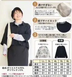 大きいサイズ　プルオーバー　おかだゆり　新品のサムネイル