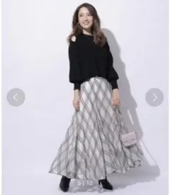 アプワイザーリッシェ モールチェックマチフレアスカート