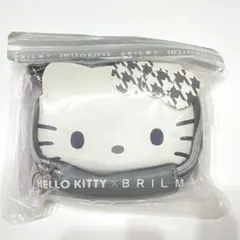 HELLO KITTY × BRILMY ミニコスメポーチ　グレー