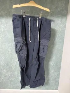 H&M ルーズフィット カーゴパンツ ネイビー