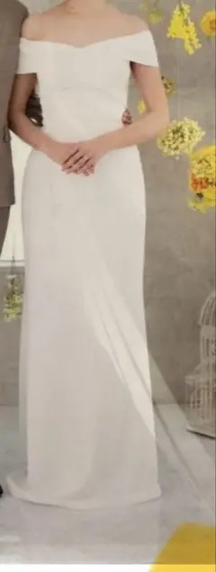 ドレスプロダクショ　オフショルダー ソフトマーメイドドレス（W188）