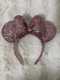 ディズニー ミニー スパンコールカチューシャ ピンク