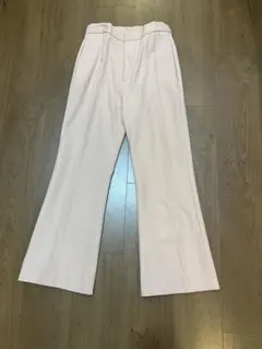【ユナイテッドアローズ】フレアパンツ　毛100% 上品なピンク