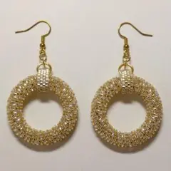 デリカビーズピアス(丸)③