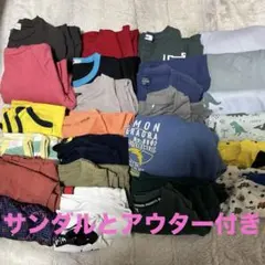 子供服まとめ売り大量計27点！　男の子　アウター、サンダル付き！