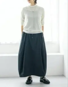 北欧、暮らしの道具店　コーデの主役にしたい、大人のためのコクーンスカートSサイズ