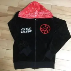 24KARATS エグザイルトライブ　ベロア生地の2WAYフーディ　パーカー