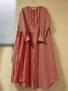 ZUCCA ストライプ シャツワンピース M