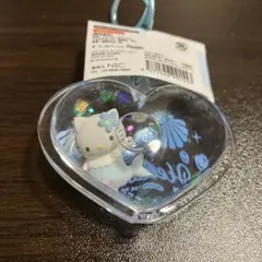 【日本限定】ハローキティ ぷかぷかキーホルダー ハート型 マーメイドキティ 青