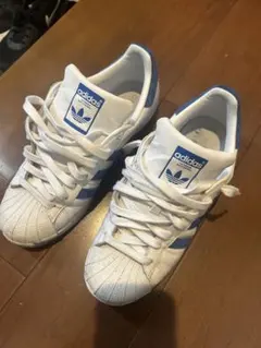 や*ま様 adidas Superstar ホワイト/ブルー