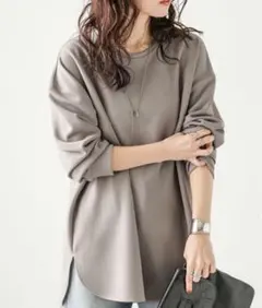 【新品未使用】La-gemme(ラジエム)　トップス　グレージュ