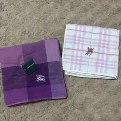 《新品未使用❗️1枚タグ無し❗️》BURBERRY タオルハンカチ2点セット