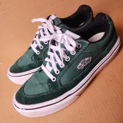 VANS グリーン ローカットスニーカー　NEW LITE　27cm 　軽量